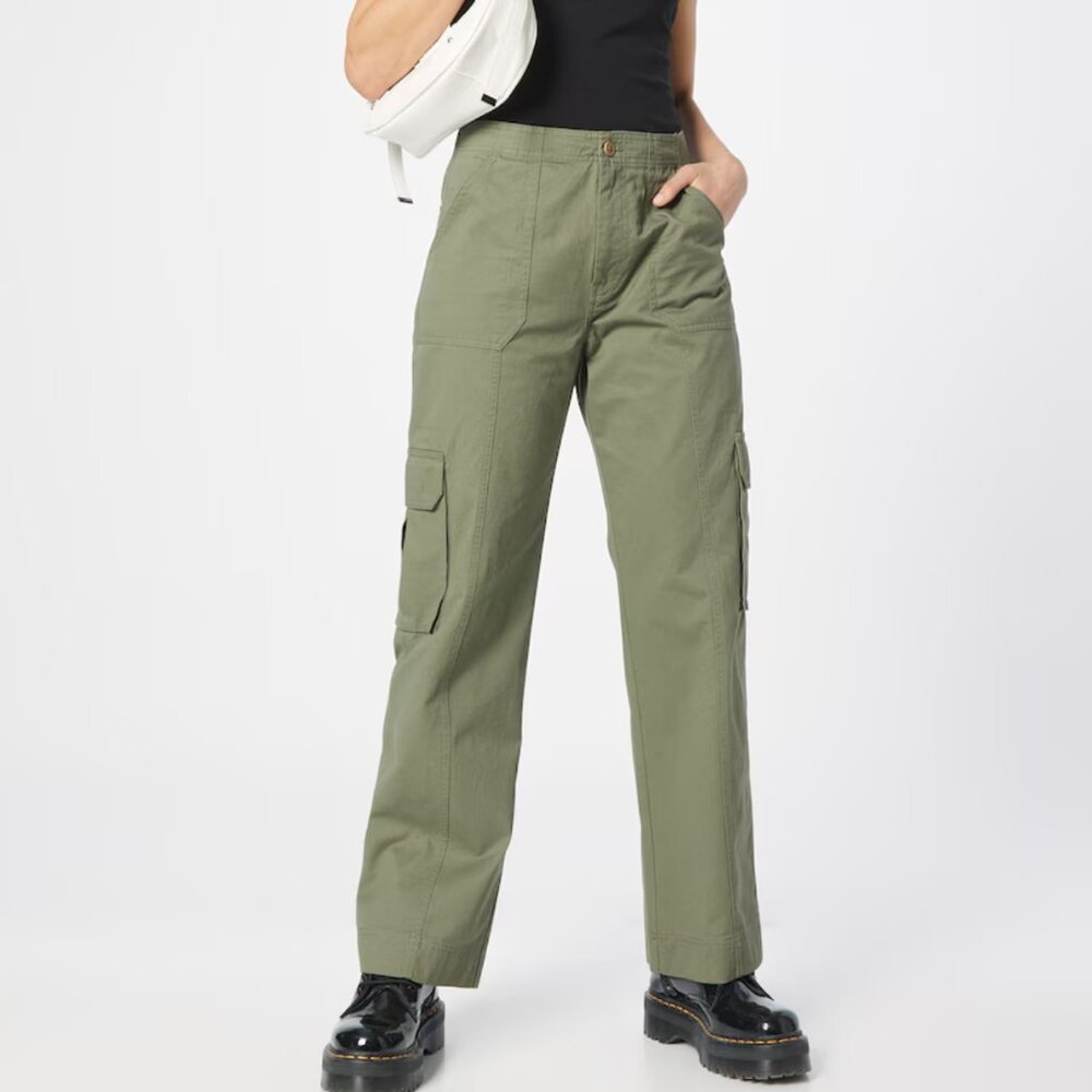 Abercrombie Fitch Olive Green Cargo Pants Size 2 NEW Straight‎ Leg